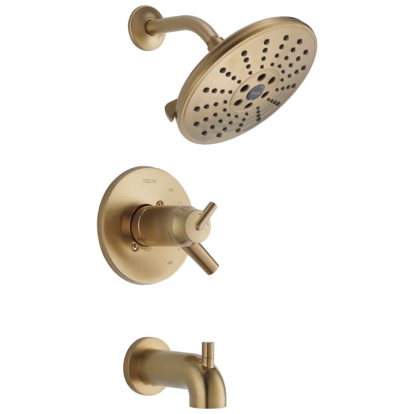 Delta Trinsic TempAssure 17T Series H2Okinetic Tub & Shower Trim CB T17T459-CZH2O - main